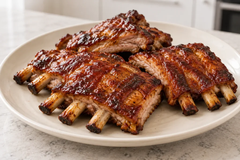 Receta de costillas de cerdo doradas en freidora de aire