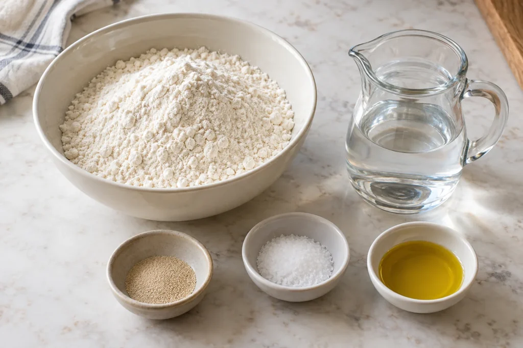 Ingredientes para hacer pan en freidora de aire