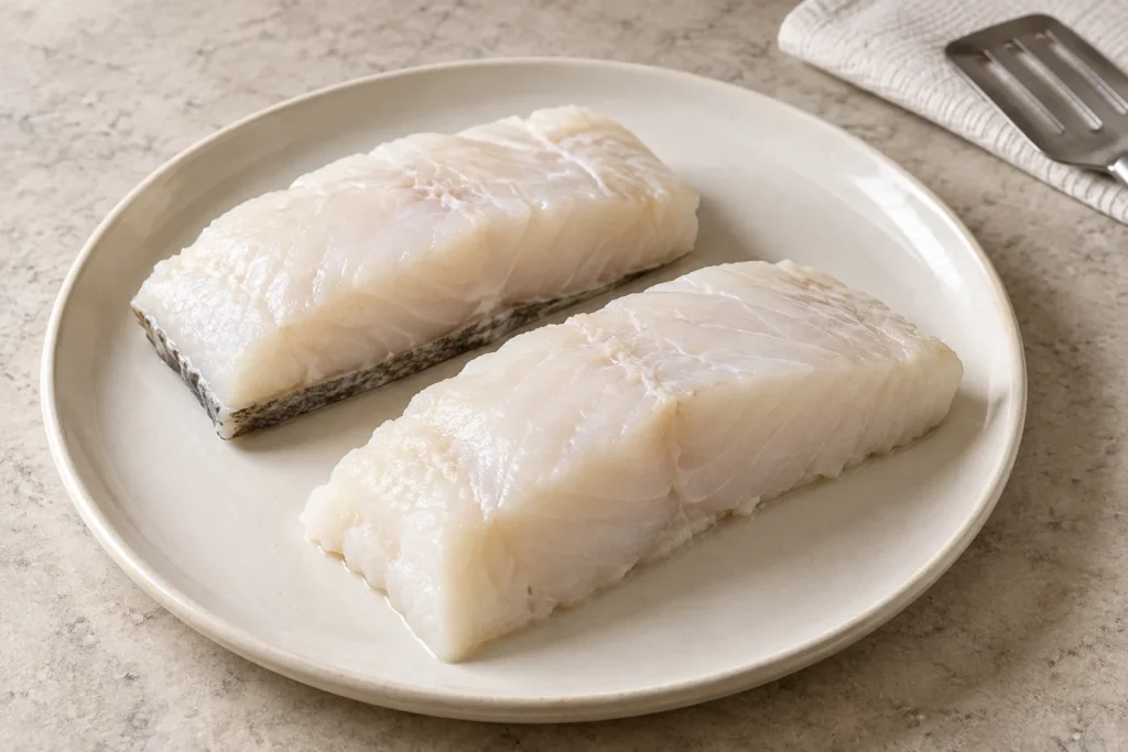 Tiempo y temperatura de lomos gruesos de bacalao en freidora de aire