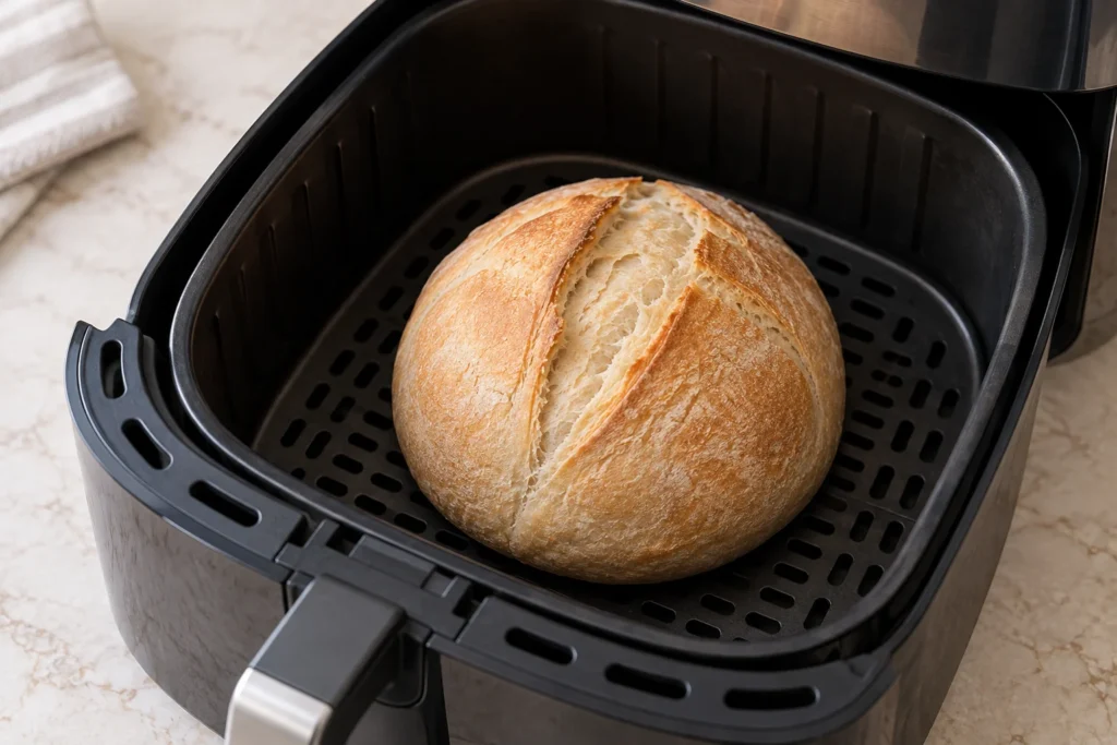 como hacer pan en freidora de aire, receta de pan hogaza