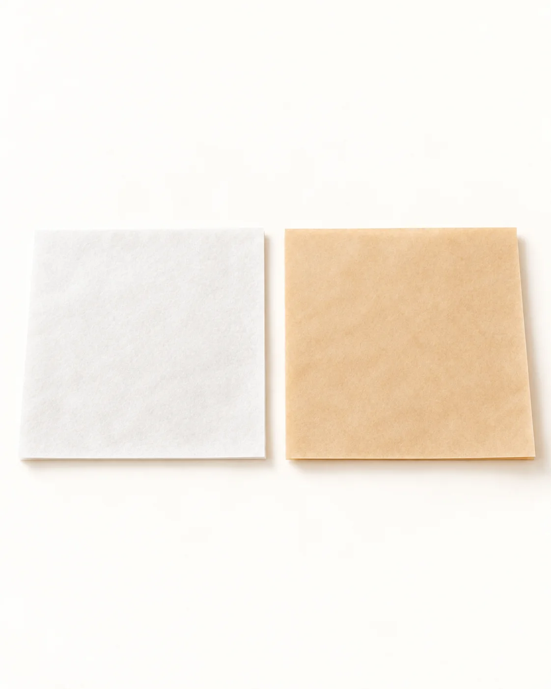 Papel de horno blanco y marrón para cocinar