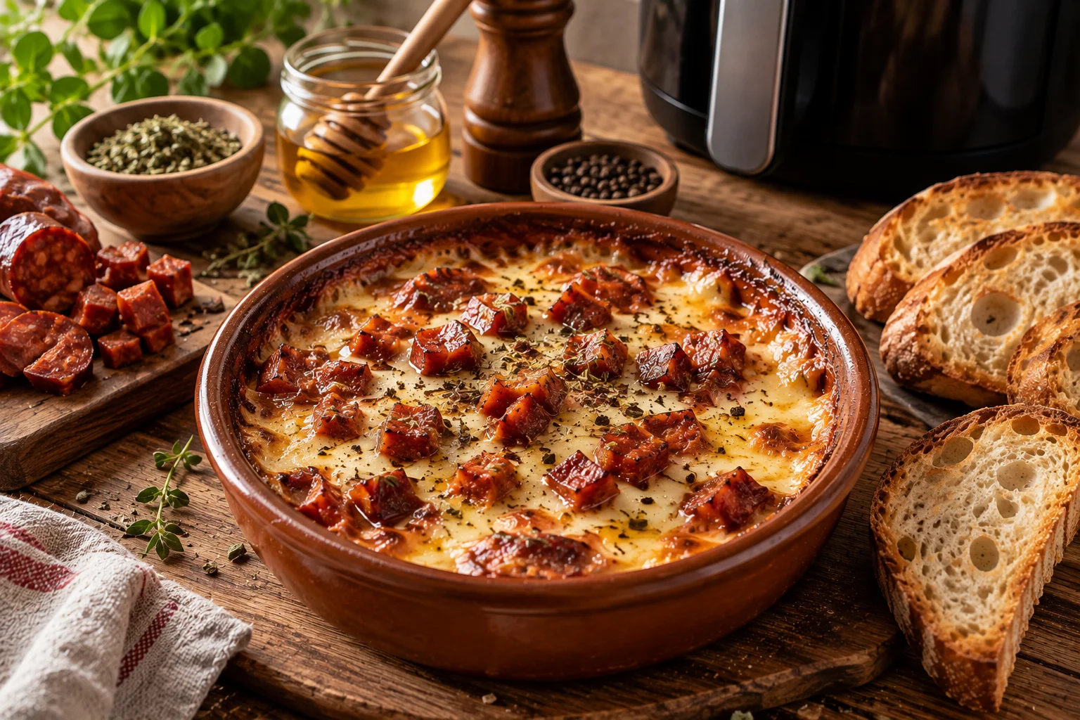 Trucos para preparar provolone perfecto en freidora de aire