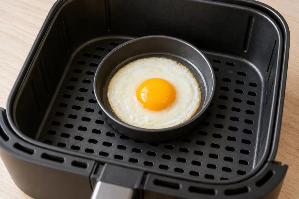 receta facil para hacer huevos fritos en airfryer