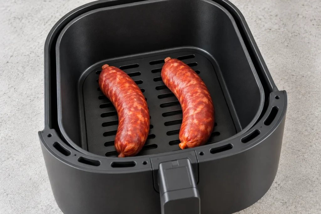receta facil de chorizo en freidora de aire