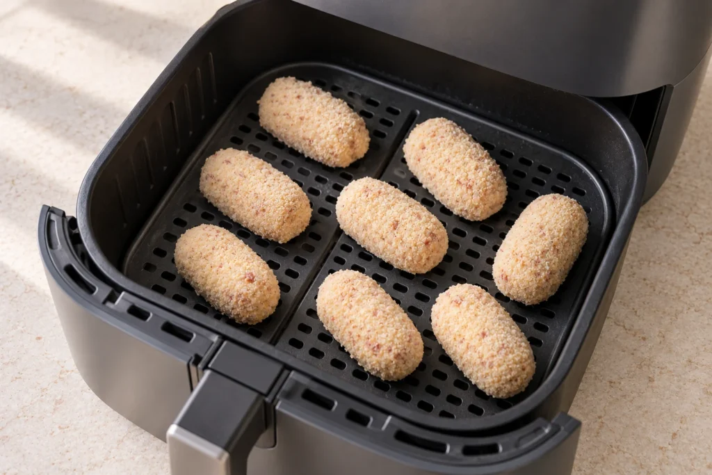 receta de croquetas de jamon caseras en airfryer