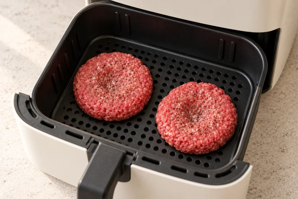 receta hamburguesa air fryer