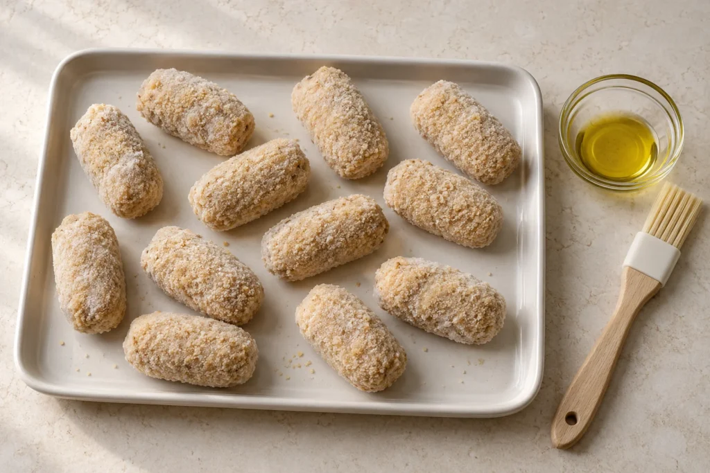 tiempo y temperatura croquetas en freidora de aire