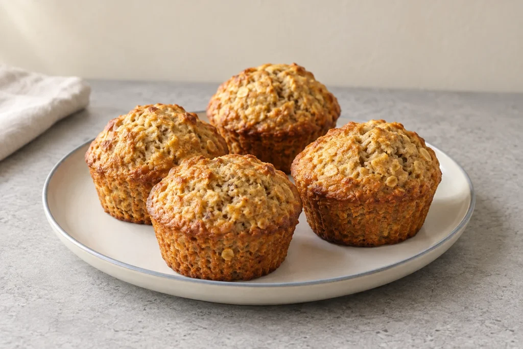 Muffins de avena y plátano en airfryer